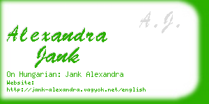 alexandra jank business card